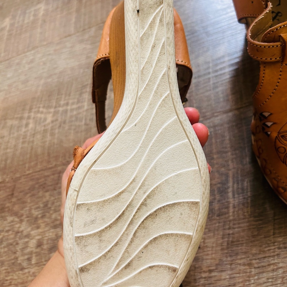 C&C Artesanías branded Mexican huarache leather sandals - Picture 5 of 8